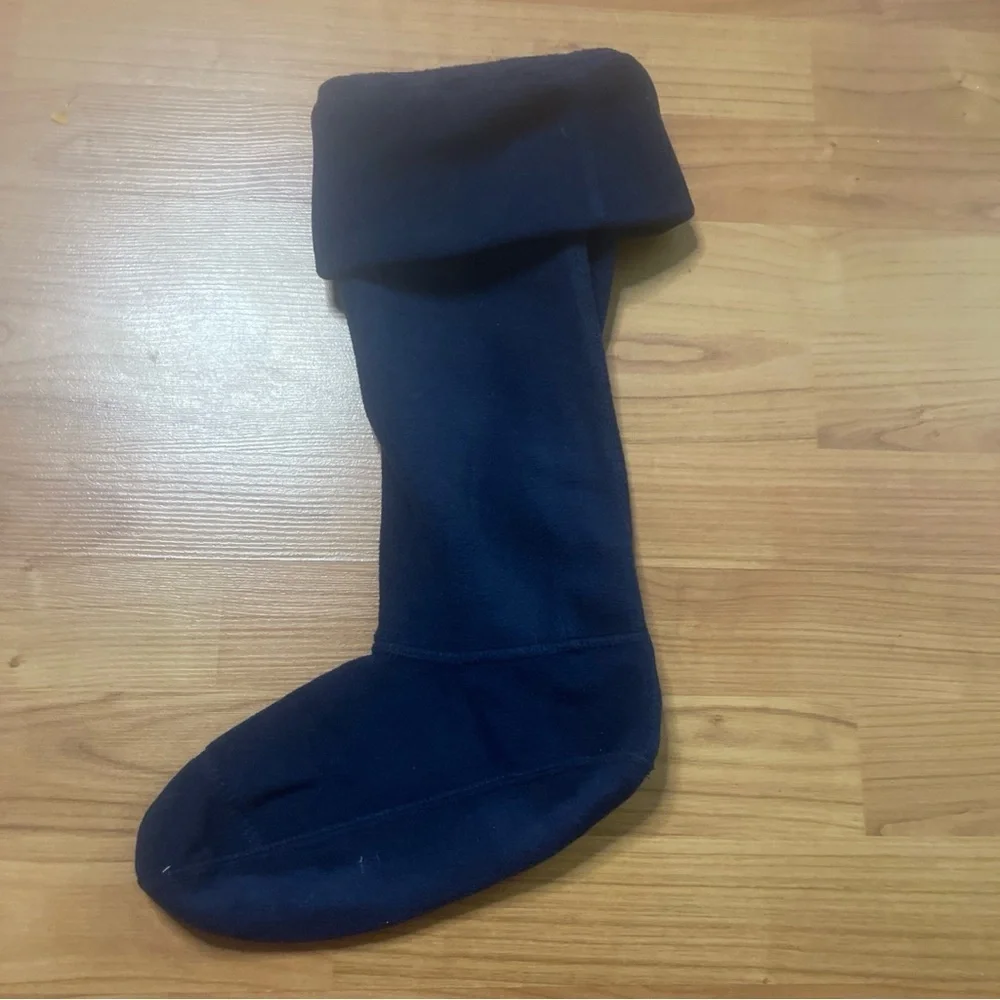 Hunter 1028 Womens Navy Original Tall Fleece Welly Socks Size Medium 5-7
